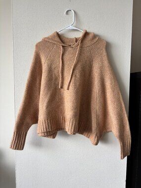 La Maison per Molly Bracken Brown Knit Hoodie - Size Small - NWT